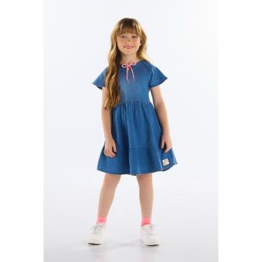 Imagem de Vestido Infantil em Jeans Quimby-Feminino