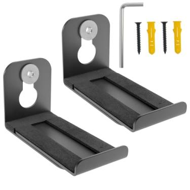 Imagem de 2 peças de suporte de barra de som sob a TV suporte de barra de som com kit de hardware barra de som antiderrapante prateleira de parede para sala de estar em casa (pacote com 2)