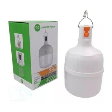 Imagem de 2X Lâmpada Led Bulbo Luz Emergência 38W 4000Mah Usb Recarreg