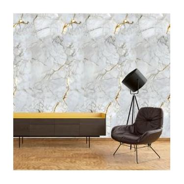 Imagem de Papel de Parede, Papel de Parede Adesivo Lavavel, Folhas Verde 3d para Salas de Estar e Quartospapel de parede,papel de parede para quarto 6 Metros