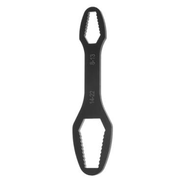 Imagem de Chave Torx universal multifuncional de 8 a 22 mm com 0,5 cm de espessura, 16 cm, comprimento, eletroforese, autoaperta, ajustável, chaves catracas, pretas