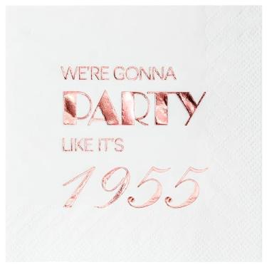 Imagem de Guardanapos descartáveis femininos em ouro rosa crocante, 1960, 50