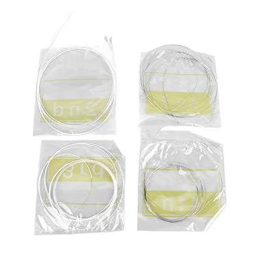 Imagem de ZJchao Mandolin Strings, 8pcs Silver Batled Copper Alloy Mandolin String Conjunto Fácil de Instalar Strings de Cordas de Instrumento de Bandolim para Bandolim Com Timbre Claro e Bonito