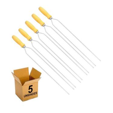 Imagem de Espeto Inox Duplo Churrasco Matrinox Lâmina 50cm - 5 unid.