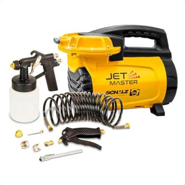Imagem de Compressor de Ar Portátil Master Jet 127V 500W 4P60HZ C/AC – Compacto, Isento de Óleo e Completo com Acessórios