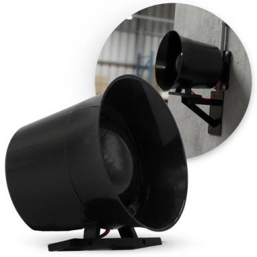 Imagem de Sirene Piezoelétrica Alta Potencia 3 Som Para Alarme Ipec, PRETO