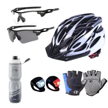 Imagem de Capacete Ciclismo Bike Bicicleta Garrafa Kit Mtb Proteção - Norduan, B