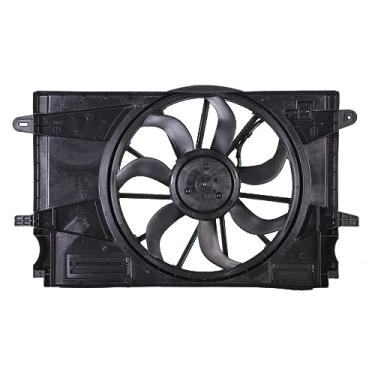 Imagem de TYG Conjunto de ventilador de resfriamento atualizado para Chevrolet Cruze 1.4L 2016 Transmissão automática | Radiador de motor de substituição OE de nível de corrida para 39012568 | GM3115290