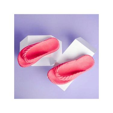 Imagem de Sandália trança 3 tiras Nuvem Casual confortável - sem, Rosa, 35