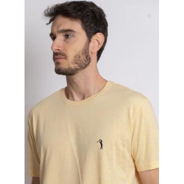 Imagem de Camiseta Aleatory Lisa Amarela Mescla, Amarelo, M