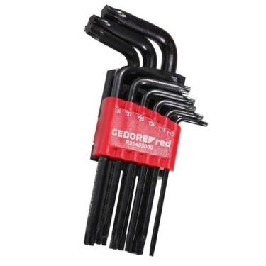 Imagem de Jogo de Chaves L Torx Perfil Hexalobular 9 Pcs R36405009 Gedore Red - 