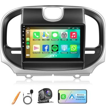 Imagem de Rádio automotivo para Chrysler 300 300C 2015-2022, tela sensível ao toque HD de 9 polegadas, sistema Android 13 estéreo, sem fio CarPlay e Android Auto, navegação GPS e unidade de cabeça FM Bluetooth