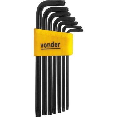 Imagem de Jogo De Chaves Hexalobular, T10 A T40, Com 7 Peças - Vonder