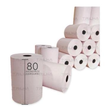 Imagem de Bobina Térmica 80X40 Cupom Fiscal 30 Und - Branco