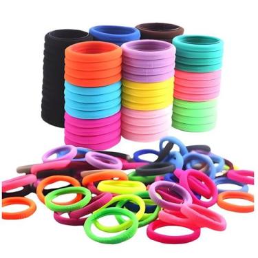 Imagem de Kit 72 Xuxinha Rabicó Coloridas Elásticos De Meia Macias - Rabicoll