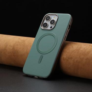 Imagem de IRTGFG Capa magnética à prova de choque galvanizada para iPhone 7Plus (8Plus) com carregamento sem fio (para iPhone 7Plus (8Plus)/verde)