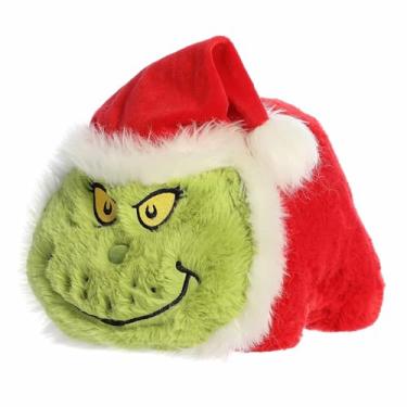 Imagem de Aurora® Festive Dr. Seuss™ Santa Grinch Spudsters™ Stuffed Animal - Officially Licensed Plush for Imaginative Play - Perfect for Holiday Decorations or Gifts - Green 9 Inches