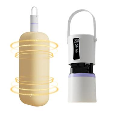 Imagem de Secador de Roupa Portátil - Máquina De Secar Roupa Elétrica Com Temporizador - Secador De Compacto Para Armário 220V,Para Viagem Apartamento RV Casa Autocaravana Quarto Armário