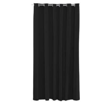 Imagem de Cortina Porta Blackout, Cortina para Sala, Cortina para Quarto, Cortinas para Cozinha e Provador (Preto)