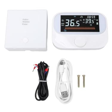 Imagem de Eujgoov Termostato de Caldeira RF, Controle Remoto WiFi, Temporização Inteligente, Controlador de Temperatura Ambiente Programável para Ar Condicionado Central