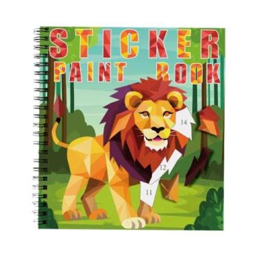 Imagem de Livro De Pintura Com Adesivos De Natal Para Crianças, Jogos De Mente P