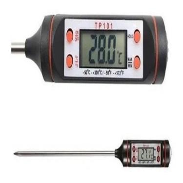 Imagem de Termômetro Culinário Digital Espeto Alimento Cozinha Tp101 - Shopbr