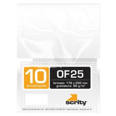 Imagem de Envelopes Saco BR 90g 176x250mm c/ 10 unid. SOF25 - Scrity