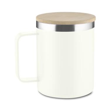 Imagem de Genérico Térmica Caneca, 400ml, Branco, Design Funcional, Multiuso, Ideal para Trabalho, Estudo, Viagens e Uso Diário