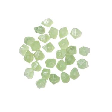 Imagem de 100pcs Pedras que brilham no escuro fluorescentes em forma de diamante Decoração resina para aquário Paisagem jardim Caminho