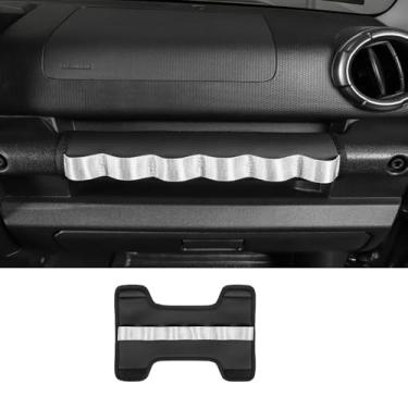 Imagem de HAGEZA Acessórios para apoio de braço de copiloto de passageiro dianteiro interior de carro para Suzuki Jimny 2 portas 4 portas JB64 JB74 JC74 2019-2026 Montagem de item de correia de nylon (prata)