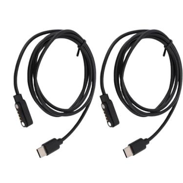 Imagem de Yunseity 2 Pacotes de Cabos de Carregador USB C Adequados para Gravador de Voz PLAUD Note AI, Carregamento Magnético Sem Esforço, Pacote de Backup de Carregamento de 3,3 Pés