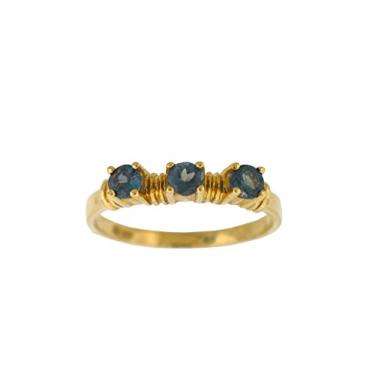 Imagem de Designed by Ellen Anel de Alexandrita Brasileiro Anel de Alexandrita com Mudança de Cor Natural em Ouro 14k = 0,36CT, Ouro branco, Alexandrita