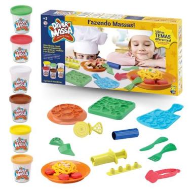 Imagem de Massinha Modelar Infantil Fazendo Massa Brinquedo Comidinha - Divertoy