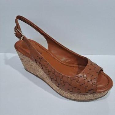 Imagem de Sandália Anabela Bottero Em Couro Atanado Napoli 372803 Caramelo-Feminino