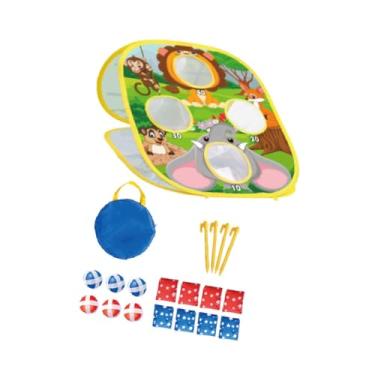 Imagem de simhoa Jogo de arremesso de saco de feijão 3 em 1 para crianças, meninos e meninas, portátil, gramado interno para crianças de 3, 4, 5 e 6 anos, presentes de, Style C