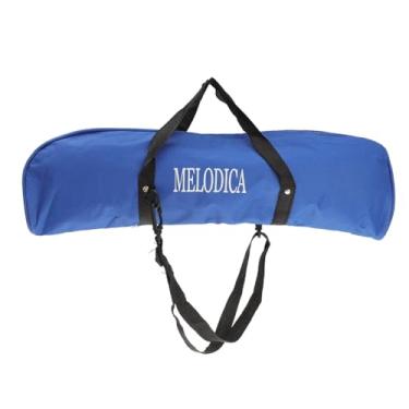 Imagem de Kisangel Bolsa Melodica de 32 teclas com zíper para sanfona, bolsa de armazenamento de instrumentos azul Melodica para acessórios de músicos e pasta de arquivos