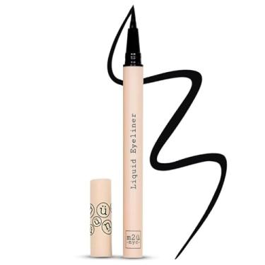 Imagem de M2U NYC Waterproof Liquid Eyeliner Pen, Long-Lasting, Smudge proof, High-Pigmented Liner, Vegan & Cruelty-Free Eye Liner, Black Eyeliner Pen, Waterproof, Easy No-Skip, Black