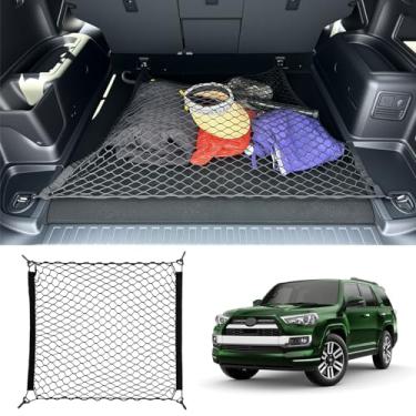 Imagem de Qyebbk Rede de carga para porta-malas para Toyota 4Runner 2010-2024 apenas modelo de 2 fileiras, organizador de porta-malas, rede de carga de malha traseira antiderrapante para 4 acessórios SUV Runner
