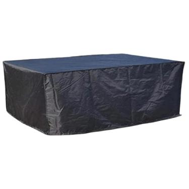 Imagem de KiBcsLic Capa protetora para móveis de jardim, mesa e outros móveis externos, ideal para o inverno. Proteção contra vento e ideal para sofás áreas externas.