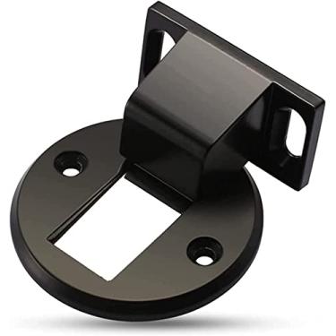 Imagem de Batente de porta montado na parede, batente de porta magnético, trava de porta de liga de zinco, batente de porta invisível anticolisão de altura ajustável, para porta de banheiro e cozinha, ouro