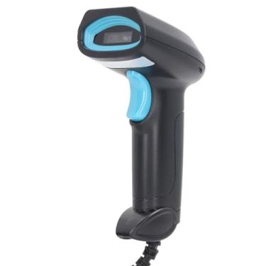 Imagem de aqxreight Leitor de Código de Barras 1D USB Com Fio Leitor de Código de Barras CCD de Alta Precisão para Armazém de Entrega Expressa de Supermercado para a Maioria Dos Códigos ≥4mil Scanner de