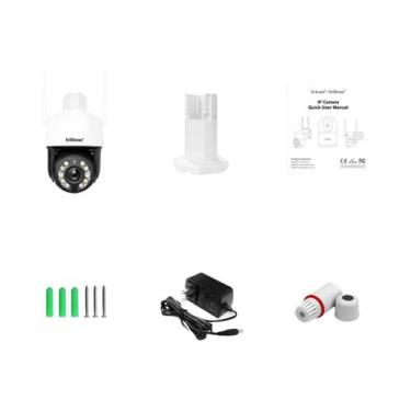 Imagem de Câmera IP Externa 5MP Com Zoom 20X, Wi-Fi 5G, IP66 À Prova d'Água, H.2