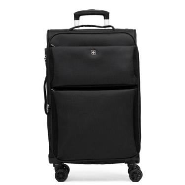 Imagem de Mala Média Poliéster 4 Rodas Verbier  II Preta - Swissewin, M