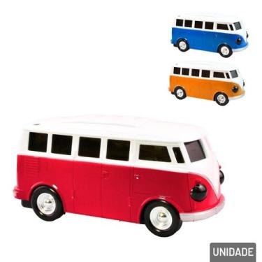 Imagem de Carrinho Bate e Volta com LUZ e SOM Kombi Color - Tudo em Caixa - ARK 