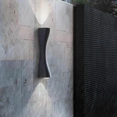 Imagem de Luzes de parede LED externas para cima e para baixo, lâmpadas de parede de design moderno, IP65, à prova d'água, arandelas de metal de alumínio interna/externa para corredor de terraço de jardim (luz