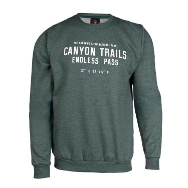 Imagem de Moletom Masculino Desayner Estampa Frontal Verde Mescla-Masculino