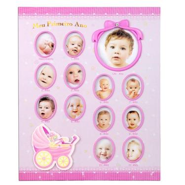 Imagem de Álbum Fotográfico Bebe Rosa Para 100 Fotos 15x21