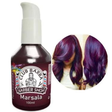 Imagem de Máscara matizadora capilar tonalizante Marsala Biotchelly 100 ml