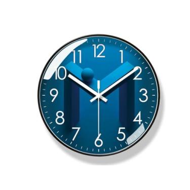 Imagem de Relógio de parede para uso doméstico, segundo relógio, sala de estar, relógio de parede, hotel, quarto criativo, relógio de quartzo silencioso, relógio de parede para quarto (A)