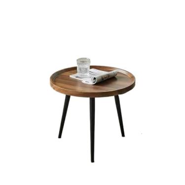 Imagem de Mesa de centro luz luxuosa simples sala de estar sofá mesa de centro moderna casa redonda pequena mesa de centro varanda pequena mesa lateral quarto mesa (A)